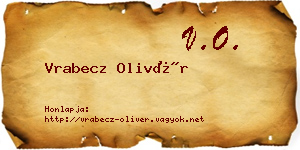 Vrabecz Olivér névjegykártya