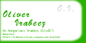 oliver vrabecz business card
